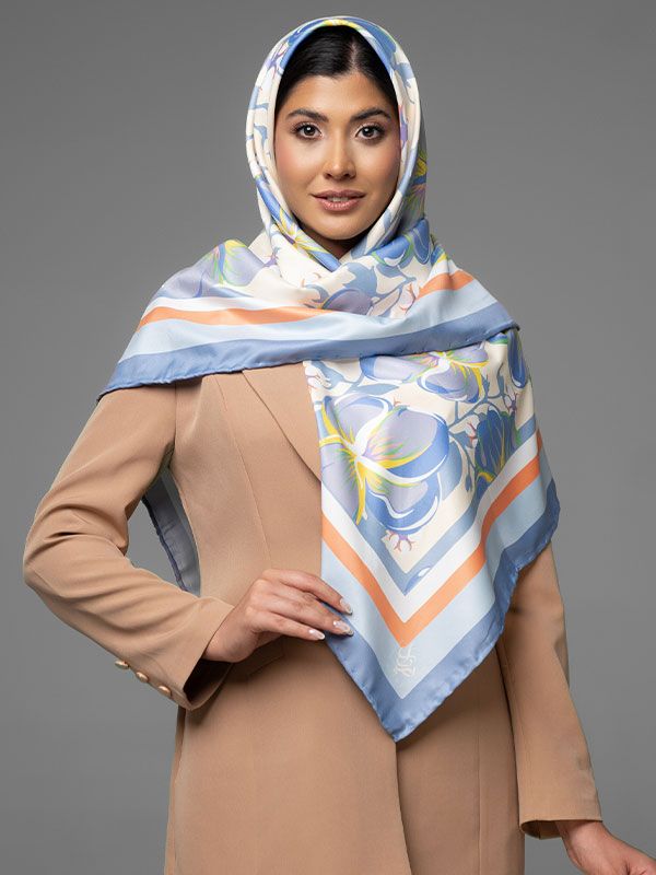 روسری نخ بنفشه‌ ایرانی