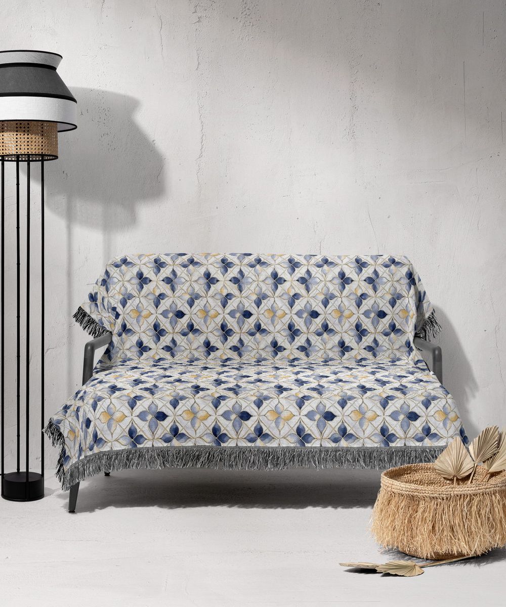 شال مبل ریش دار sofa shawl 6