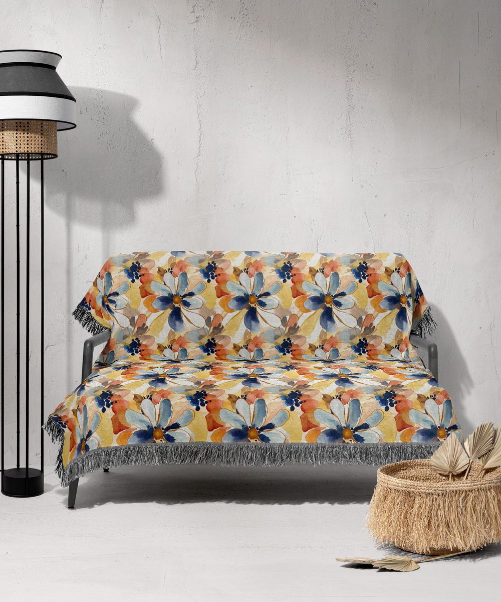 شال مبل ریش دار sofa shawl 30