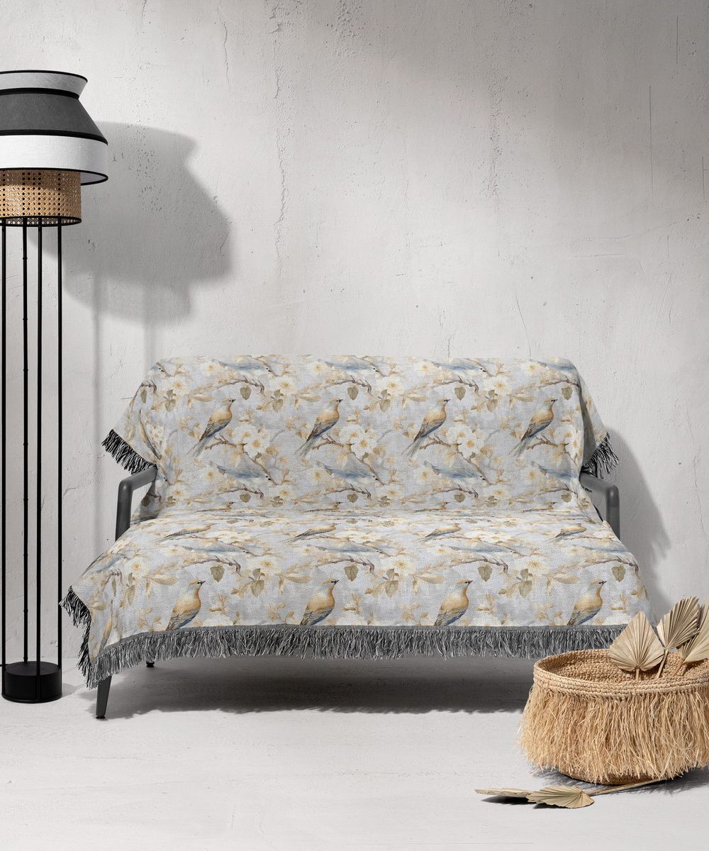 شال مبل ریش دار sofa shawl 32