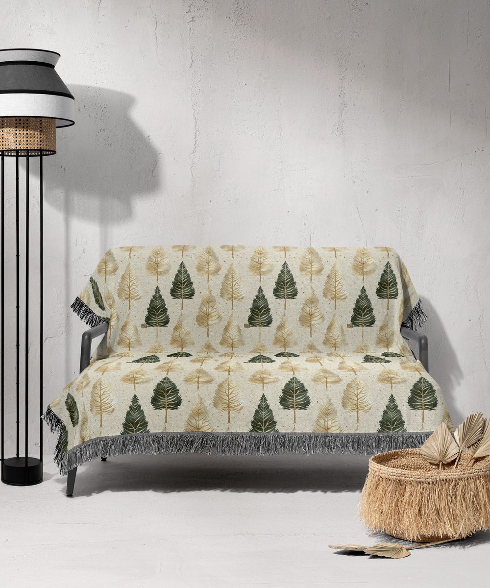شال مبل ریش دار sofa shawl 36