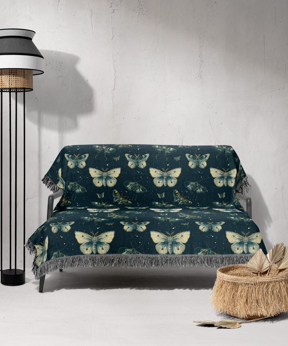 شال مبل ریش دار sofa shawl 40