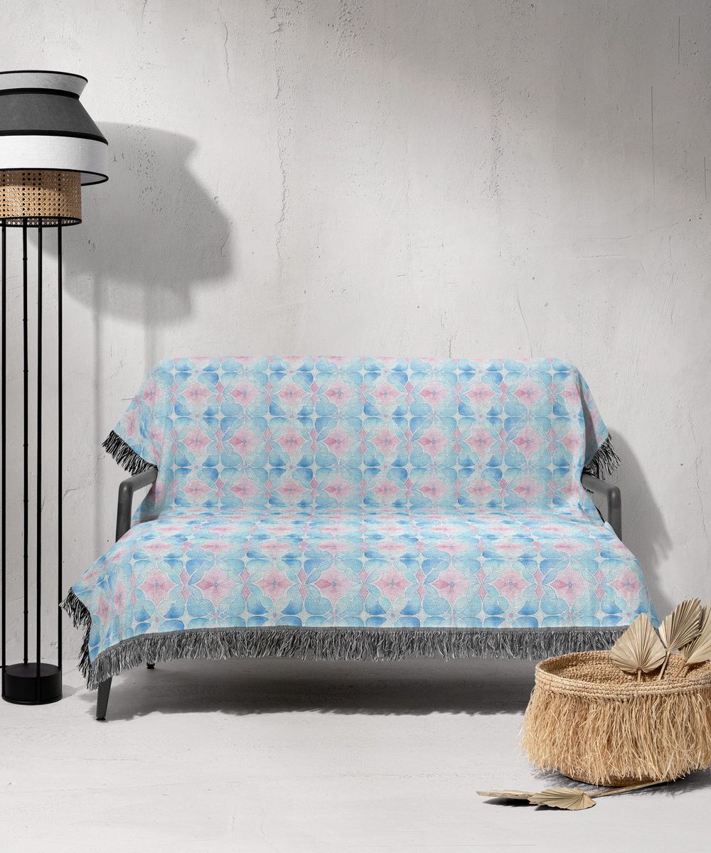 شال مبل ریش دار sofa shawl 41
