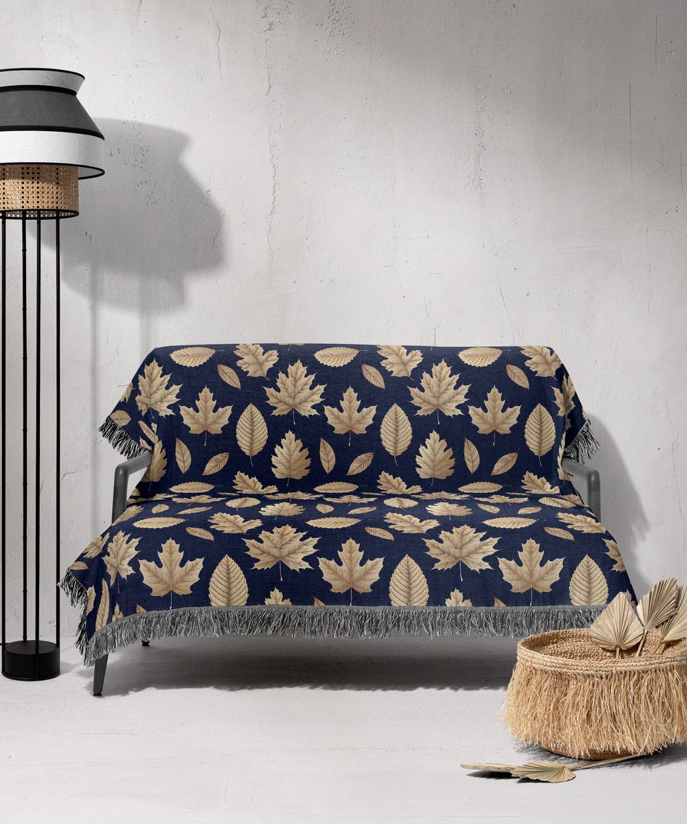 شال مبل ریش دار sofa shawl 72