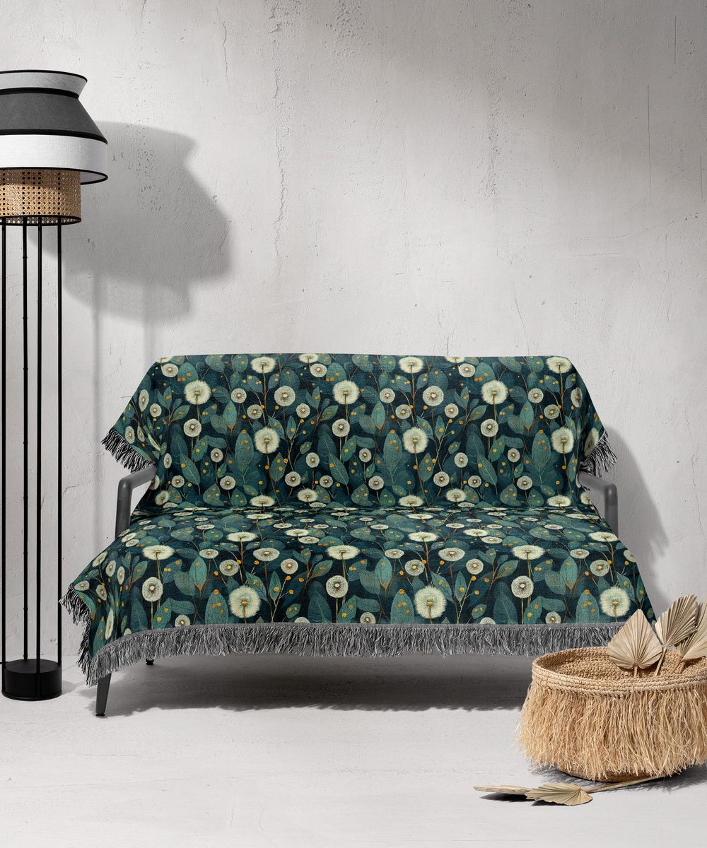 شال مبل ریش دار sofa shawl 76