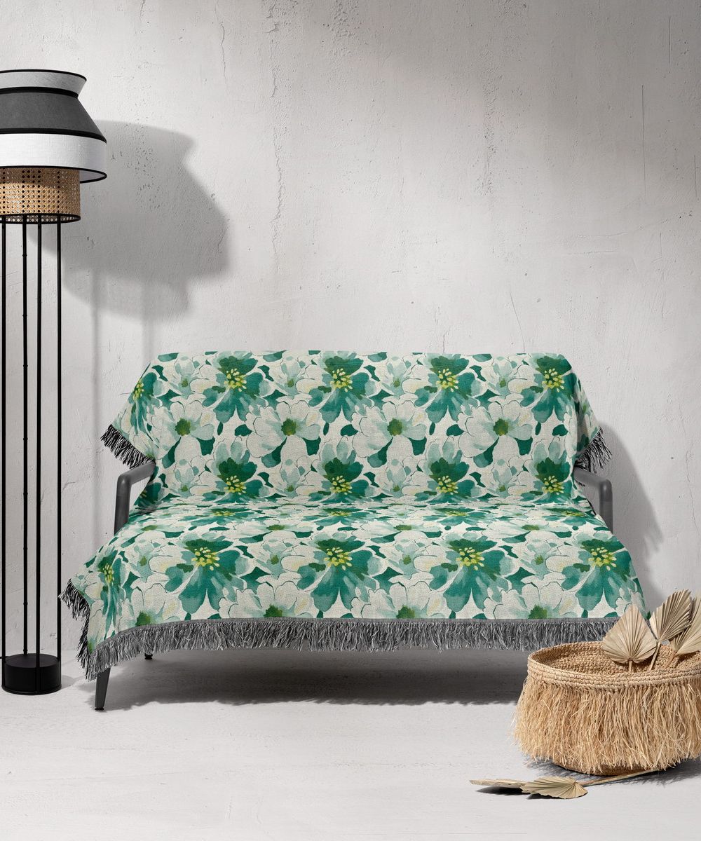 شال مبل ریش دار sofa shawl 108