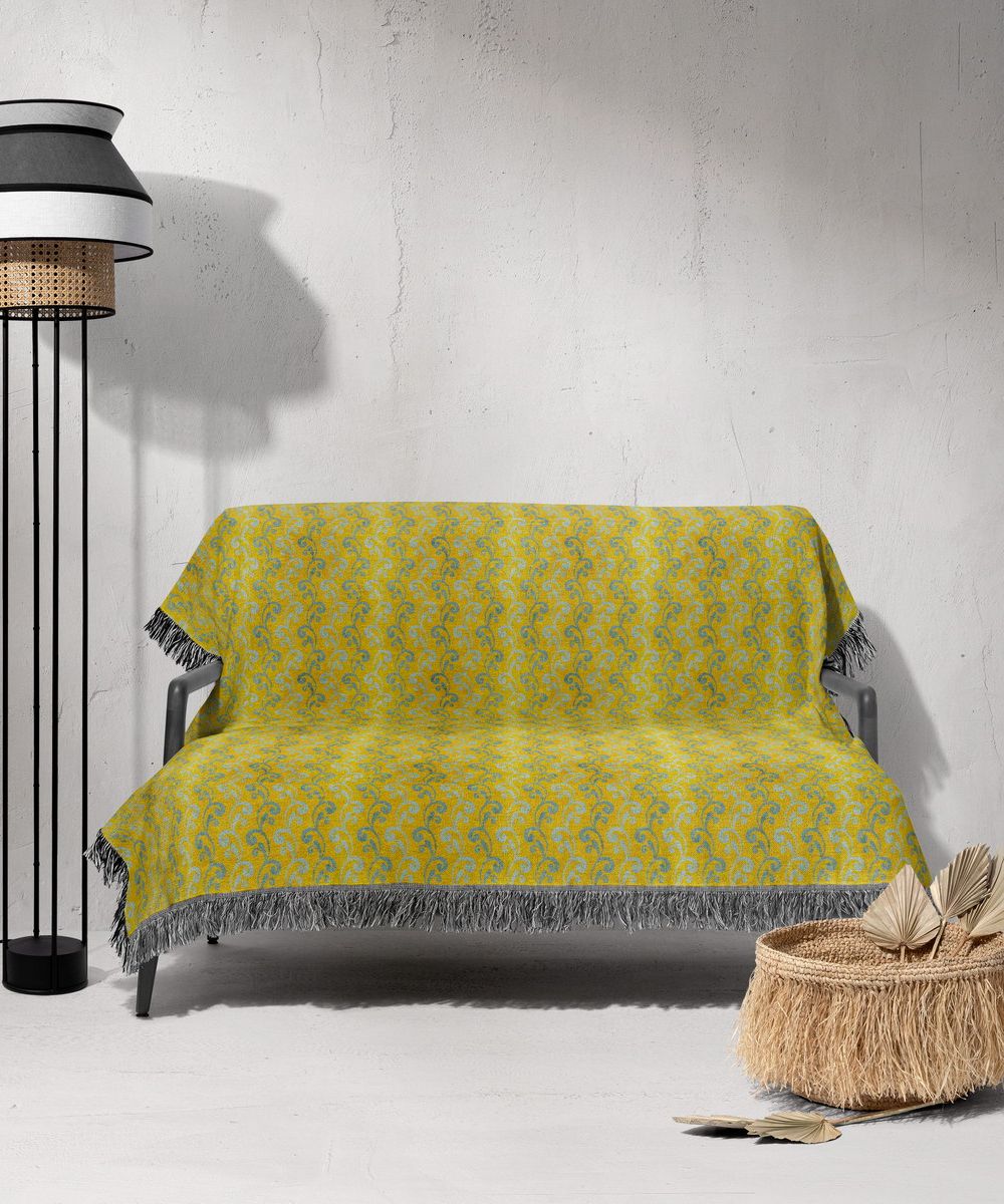 شال مبل ریش دار sofa shawl 111