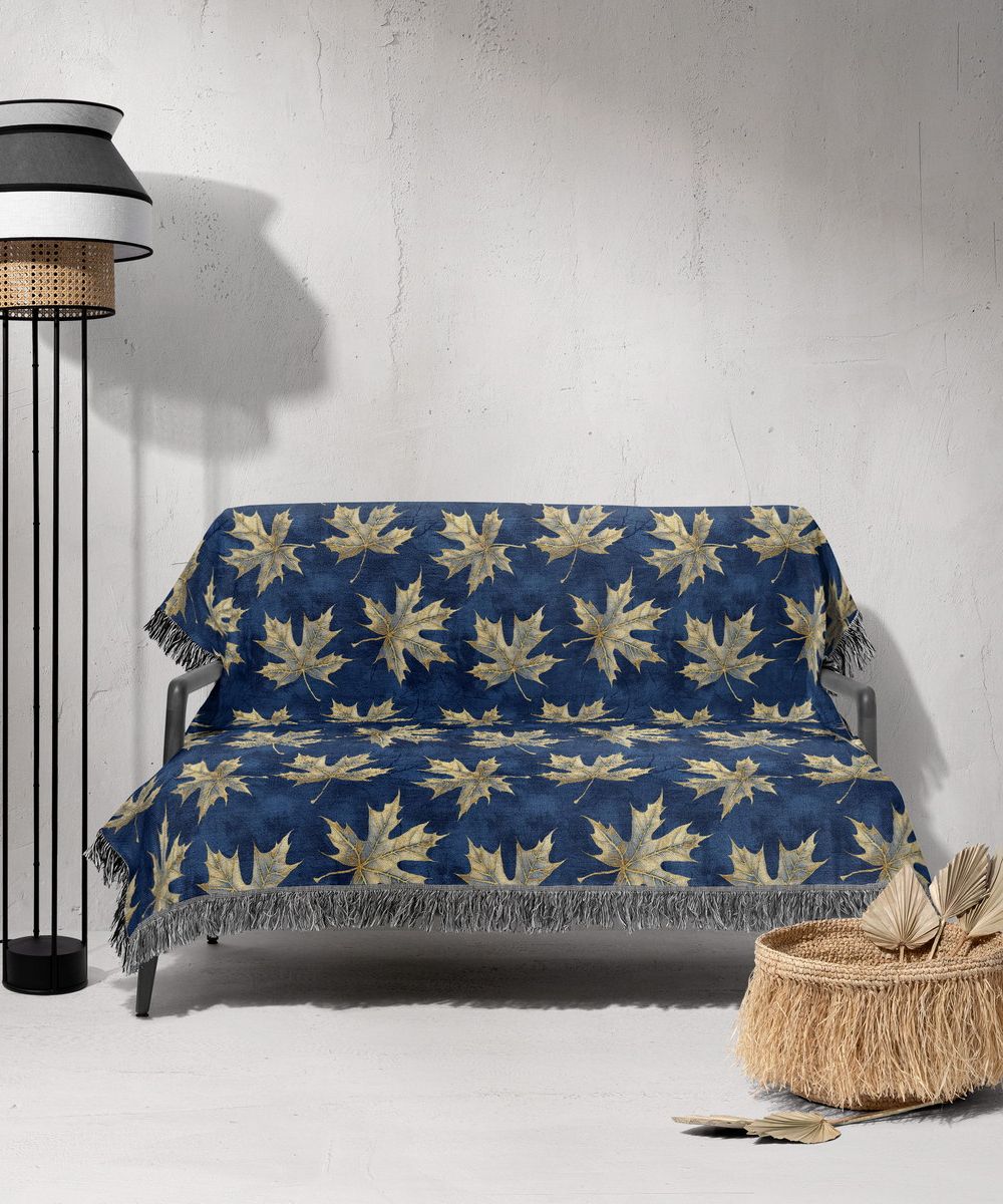 شال مبل ریش دار sofa shawl 112