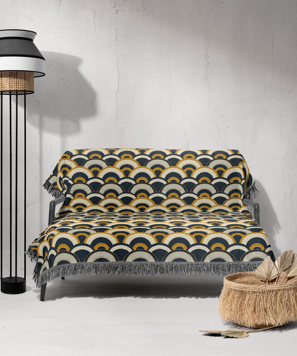 شال مبل ریش دار sofa shawl 133