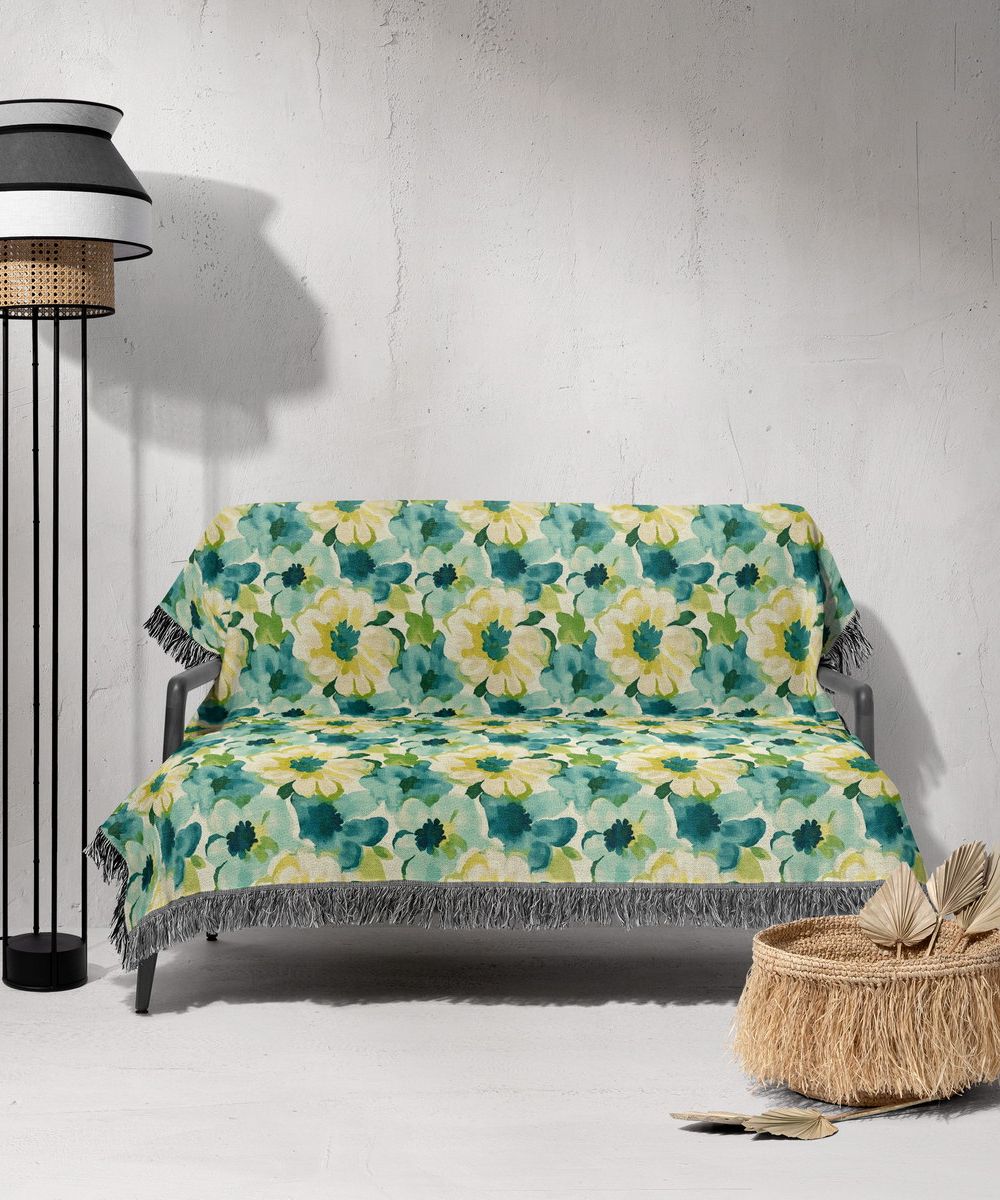 شال مبل ریش دار sofa shawl 145