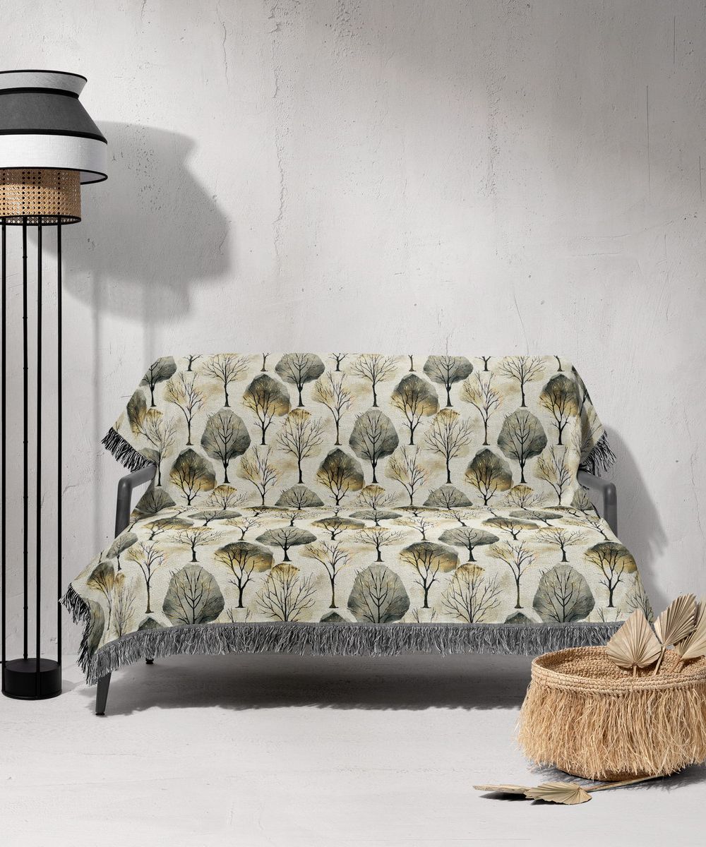 شال مبل ریش دار sofa shawl 150