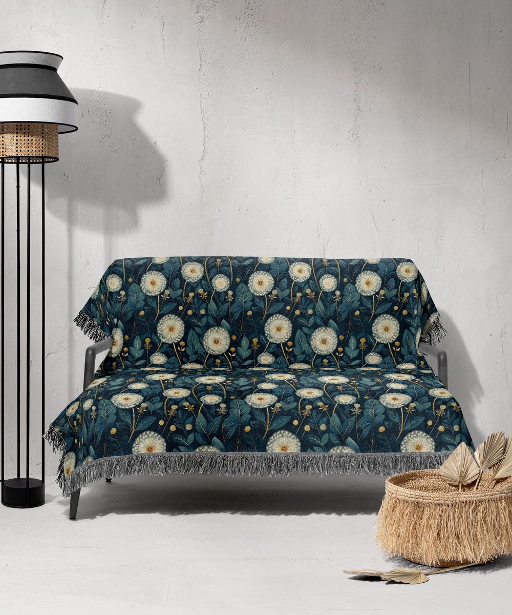شال مبل ریش دار sofa shawl 153