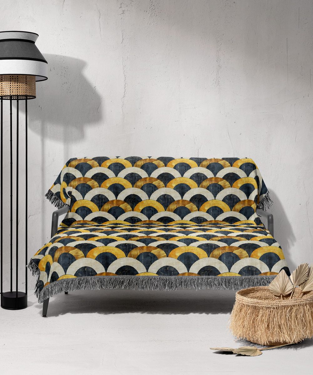 شال مبل ریش دار sofa shawl 170