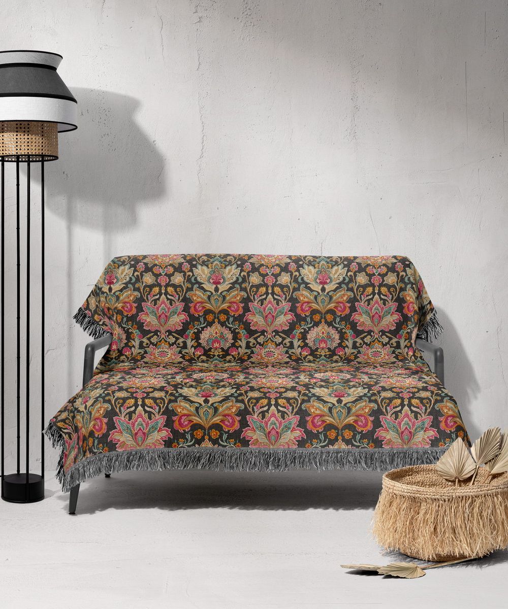 شال مبل ریش دار sofa shawl 171