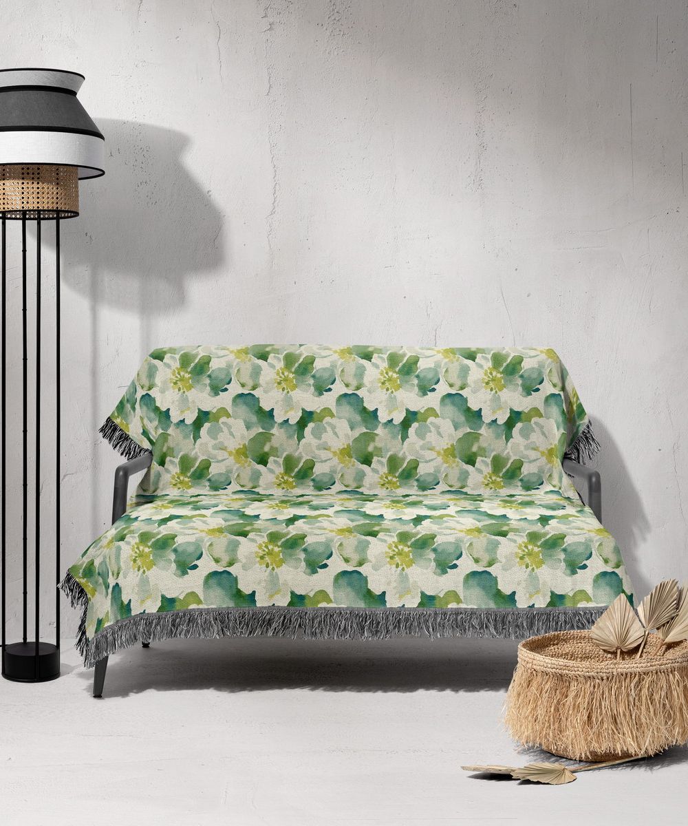 شال مبل ریش دار sofa shawl 181