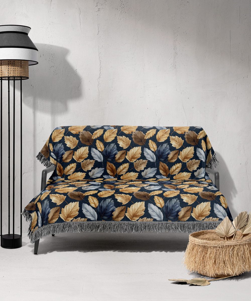 شال مبل ریش دار sofa shawl 185
