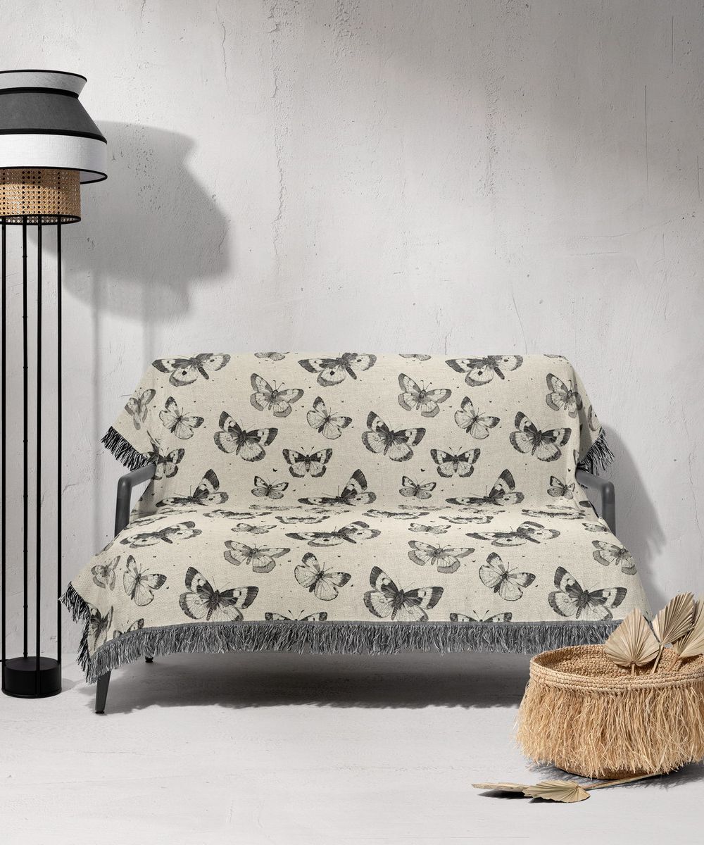 شال مبل ریش دار sofa shawl 190