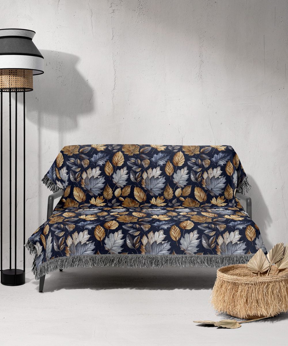 شال مبل ریش دار sofa shawl 197