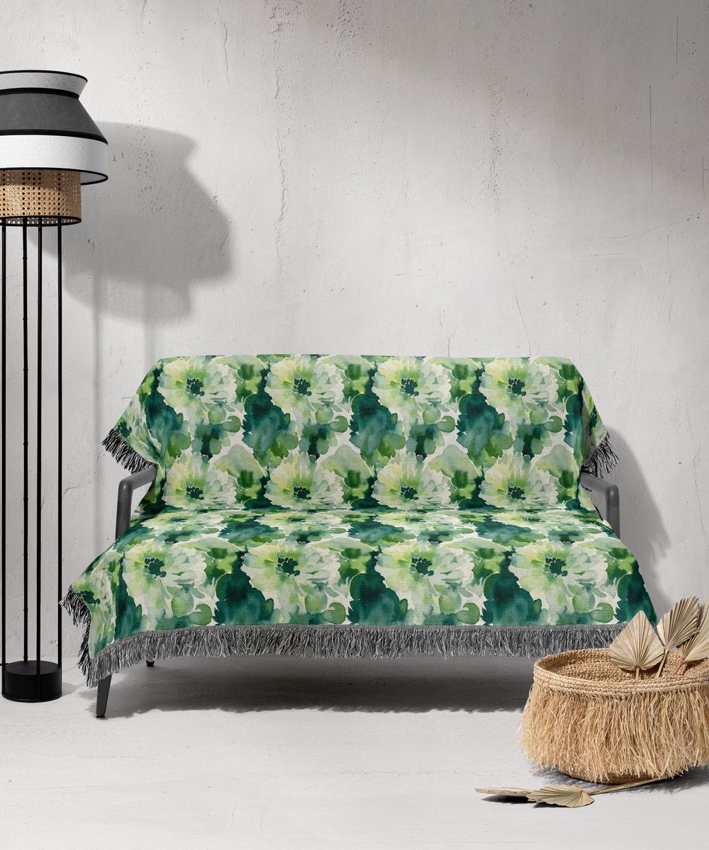 شال مبل ریش دار sofa shawl 215
