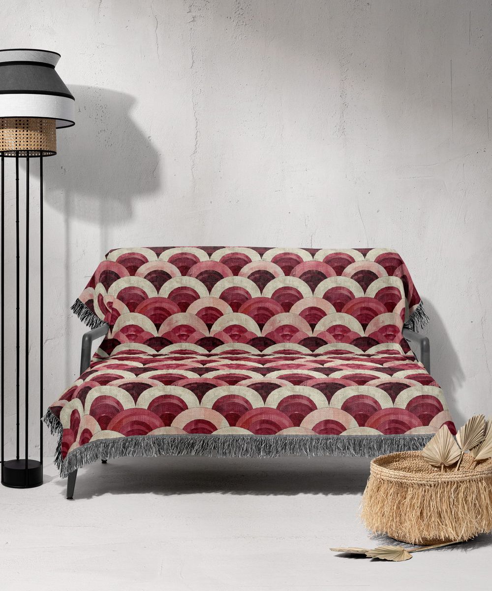 شال مبل ریش دار sofa shawl 225