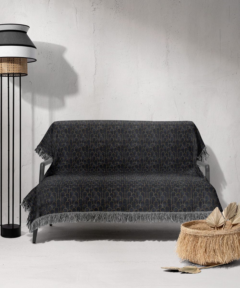 شال مبل ریش دار sofa shawl 229