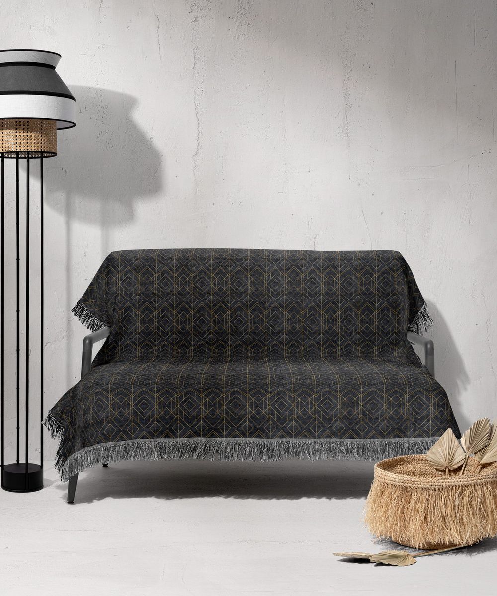 شال مبل ریش دار sofa shawl 230