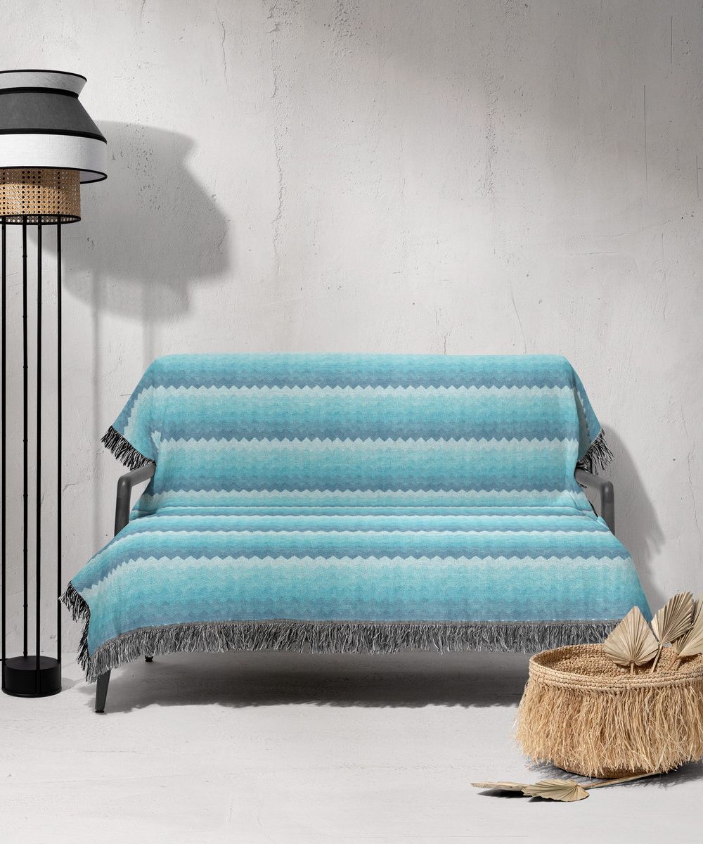 شال مبل ریش دار sofa shawl 231