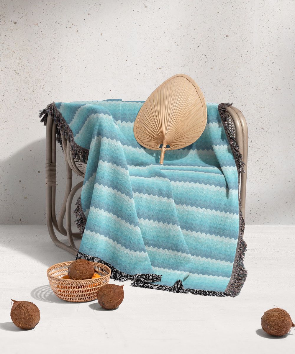 شال مبل ریش دار sofa shawl 231
