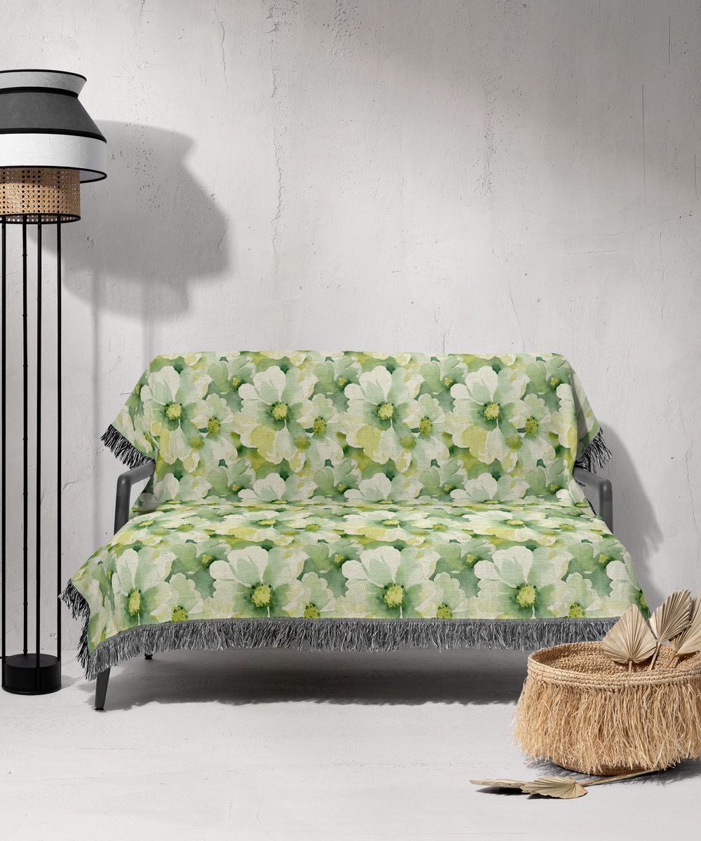 شال مبل ریش دار sofa shawl 245