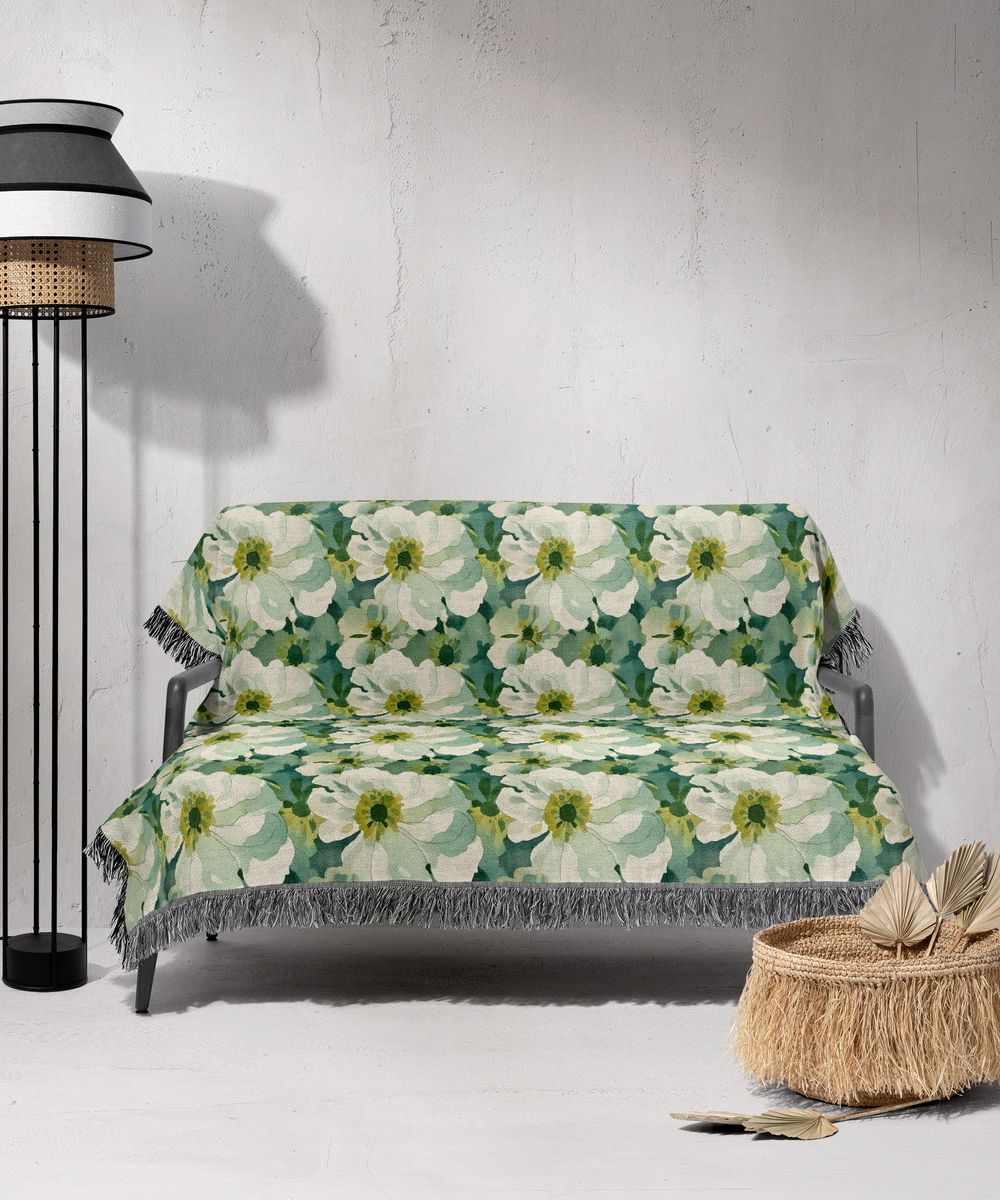 شال مبل ریش دار sofa shawl 261
