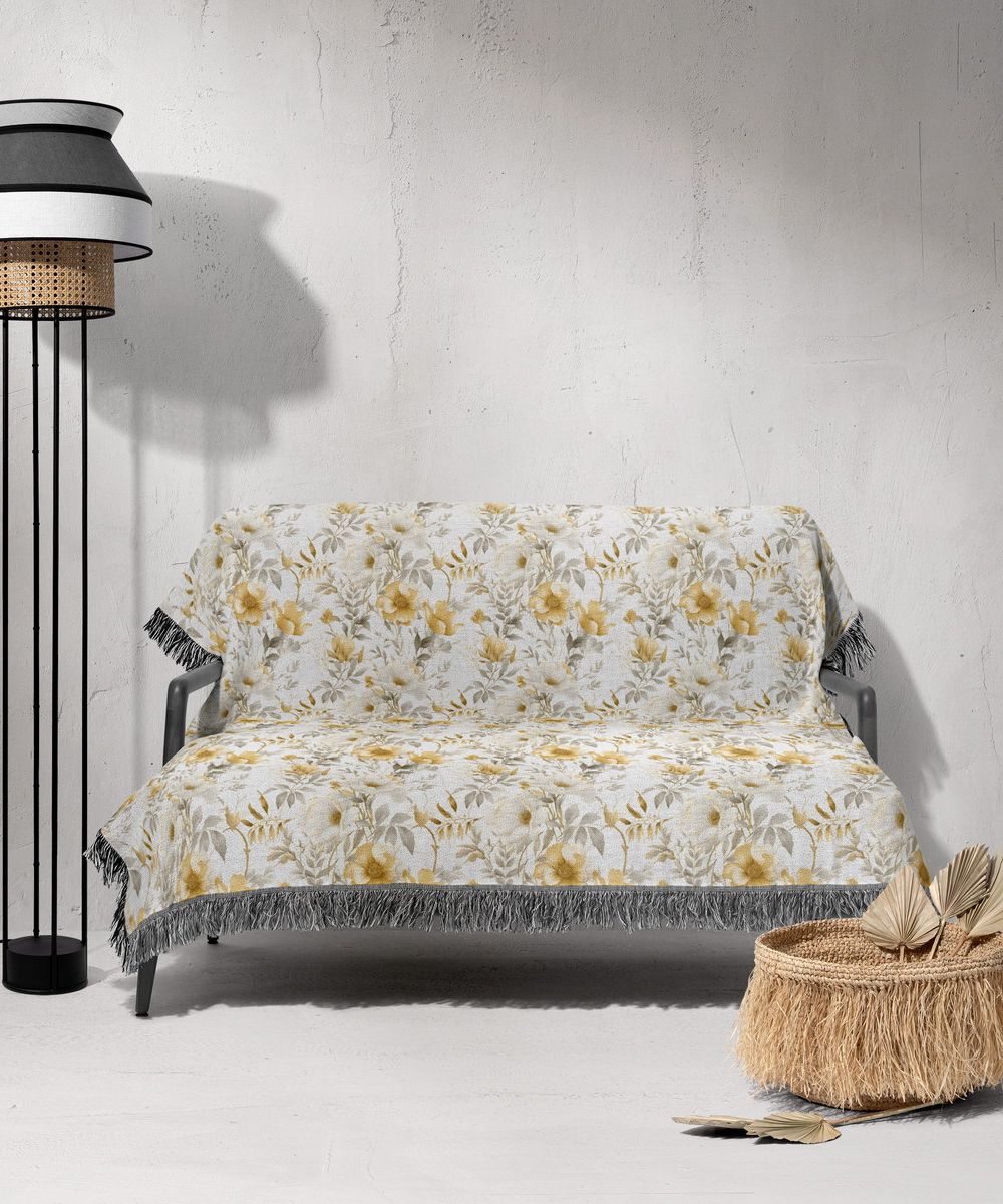 شال مبل ریش دار sofa shawl 285