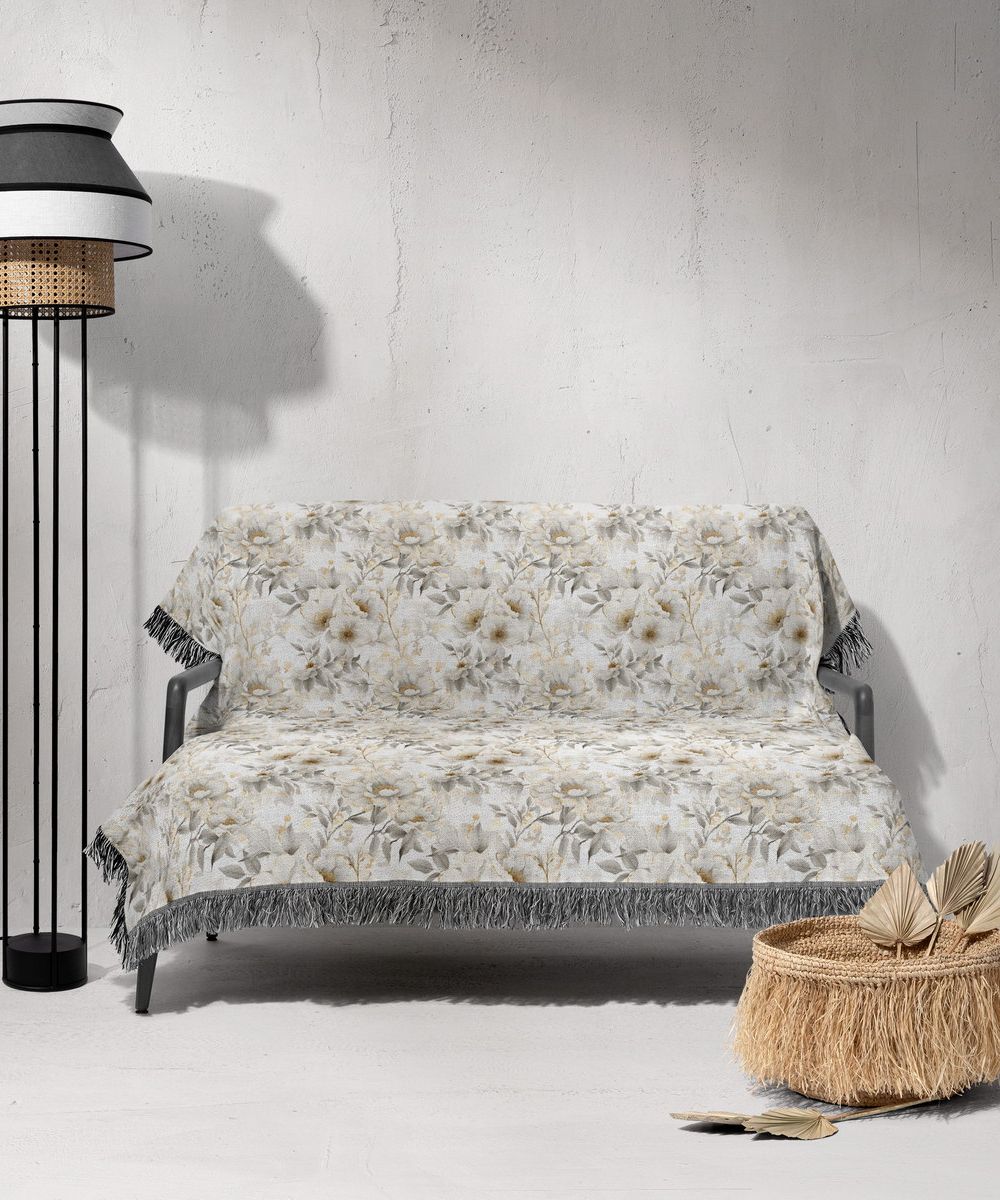 شال مبل ریش دار sofa shawl 291