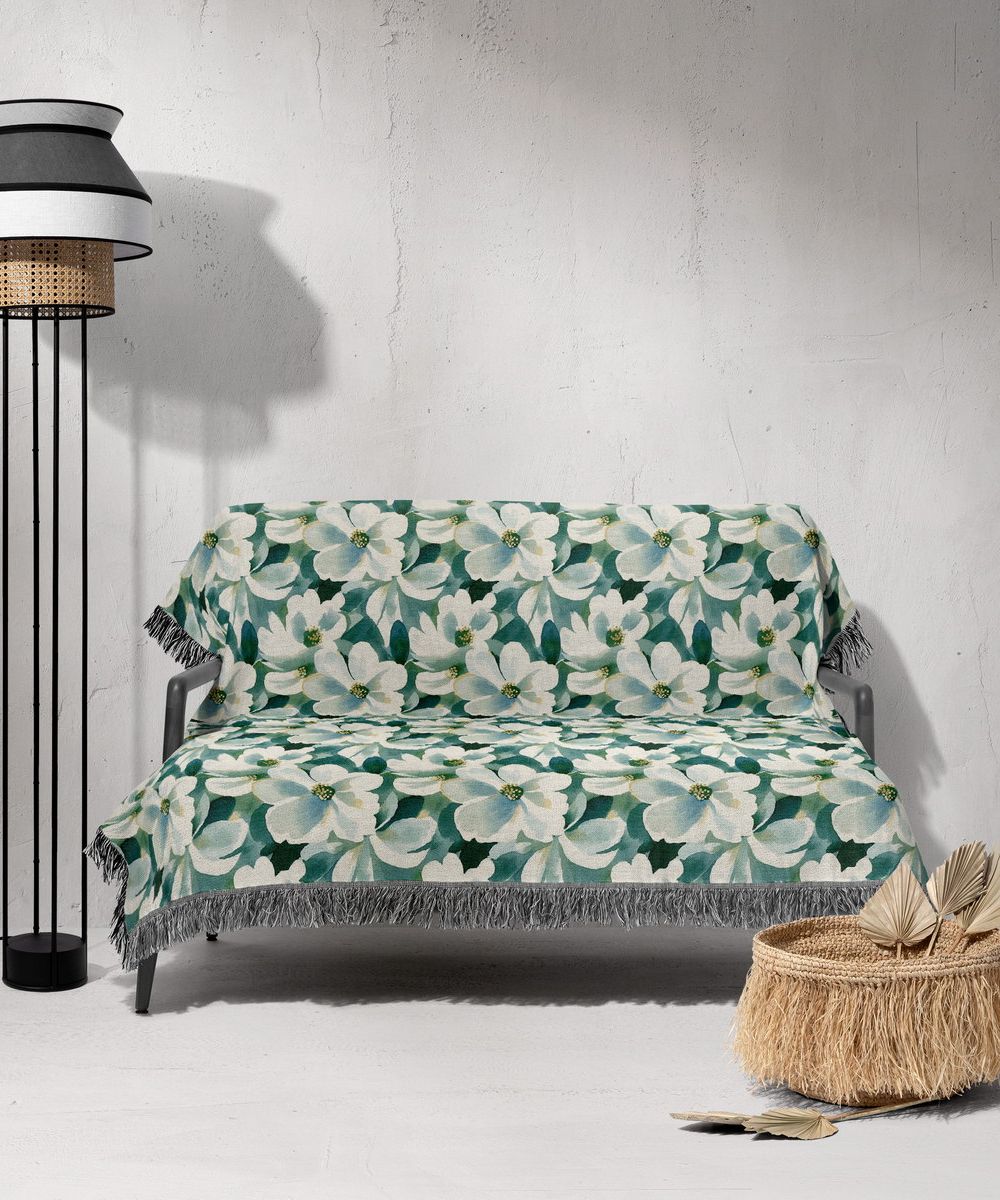 شال مبل ریش دار sofa shawl 295