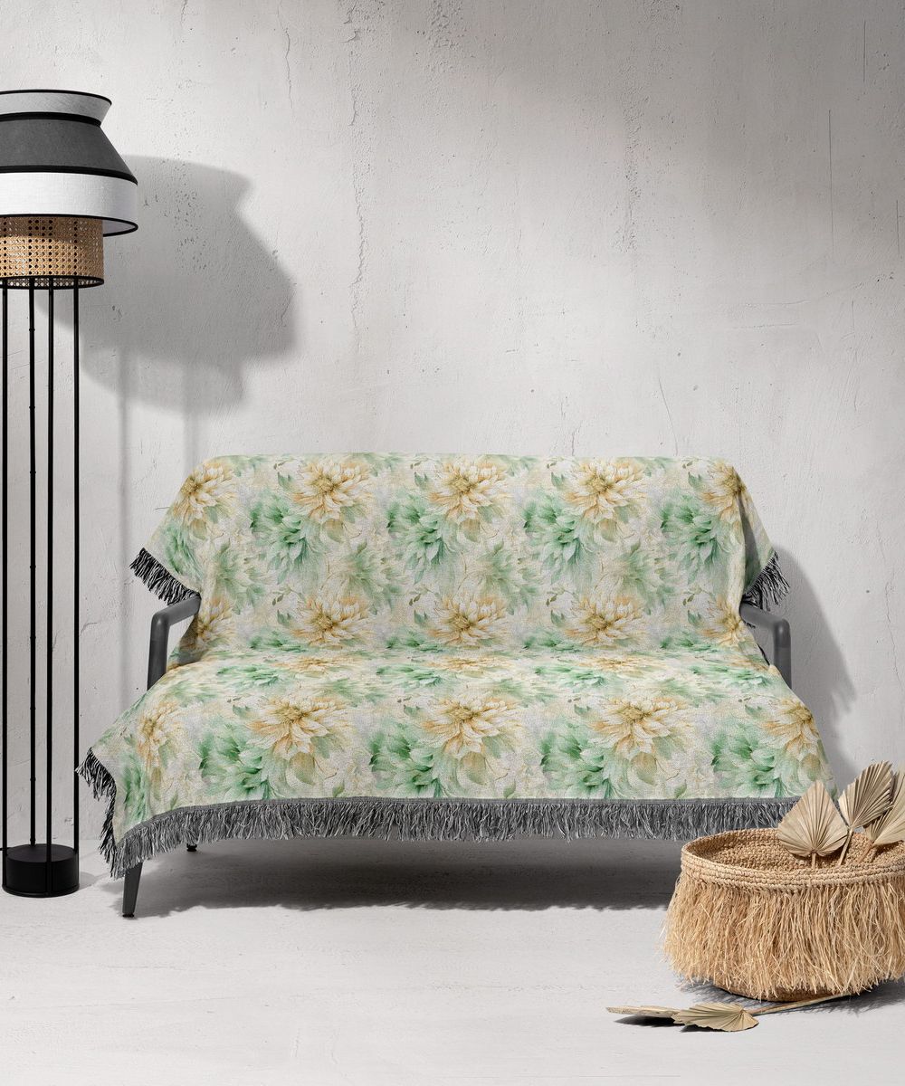 شال مبل ریش دار sofa shawl 298