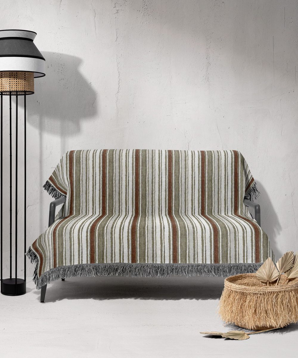 شال مبل ریش دار sofa shawl 300