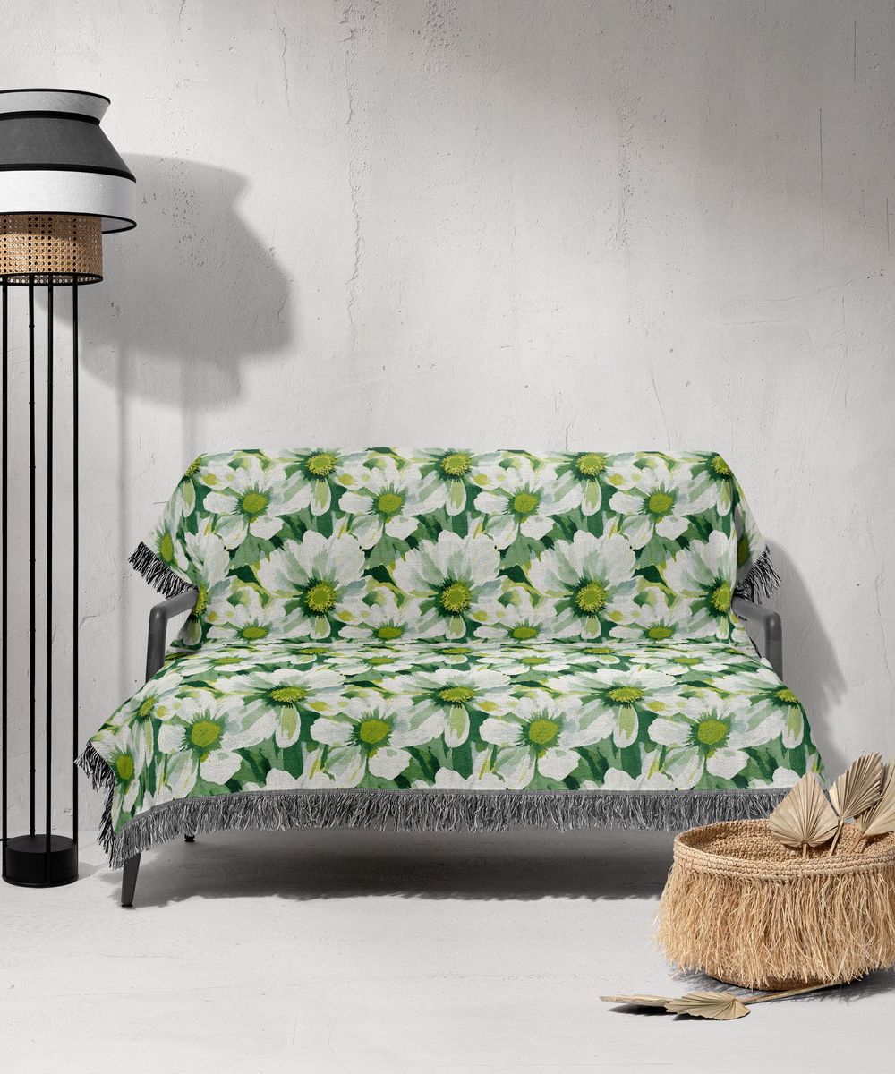 شال مبل ریش دار sofa shawl 303