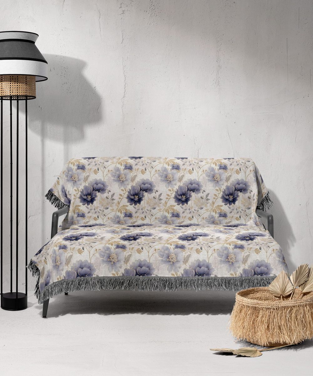 شال مبل ریش دار sofa shawl 305