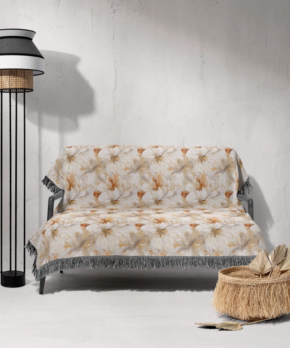 شال مبل ریش دار sofa shawl 306