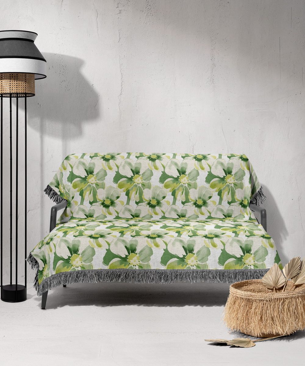 شال مبل ریش دار sofa shawl 316