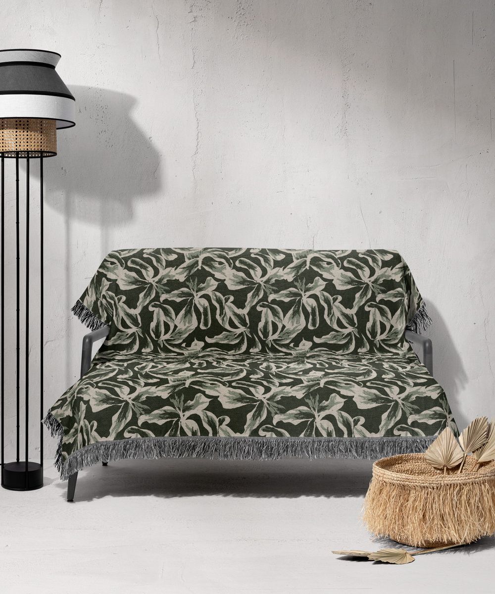 شال مبل ریش دار sofa shawl 332