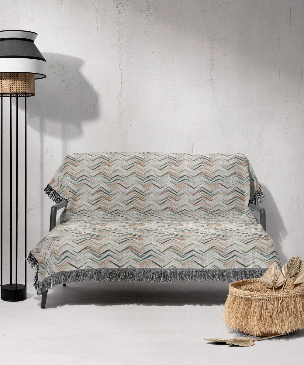 شال مبل ریش دار sofa shawl 334