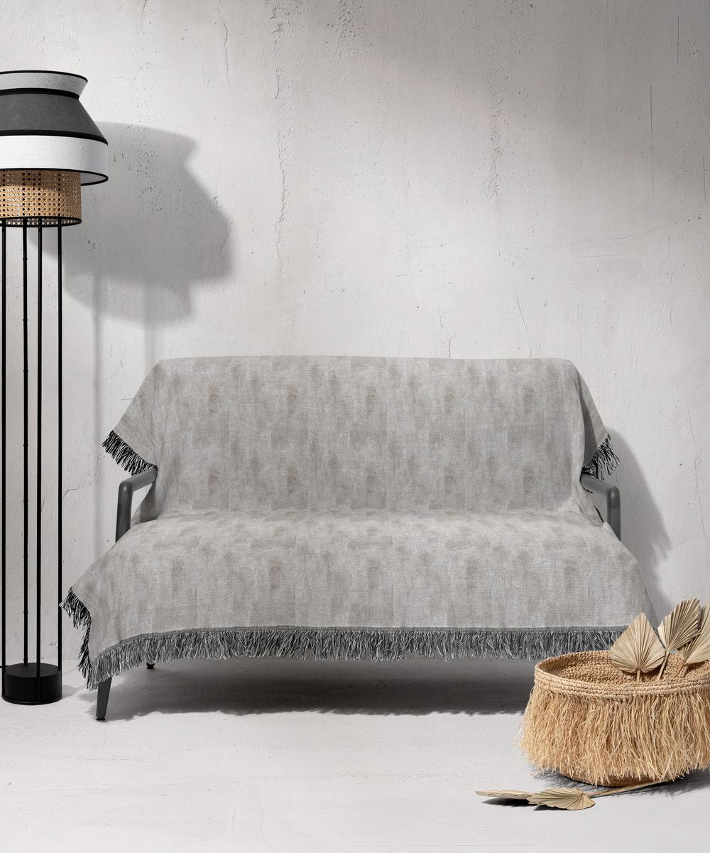 شال مبل ریش دار sofa shawl 340