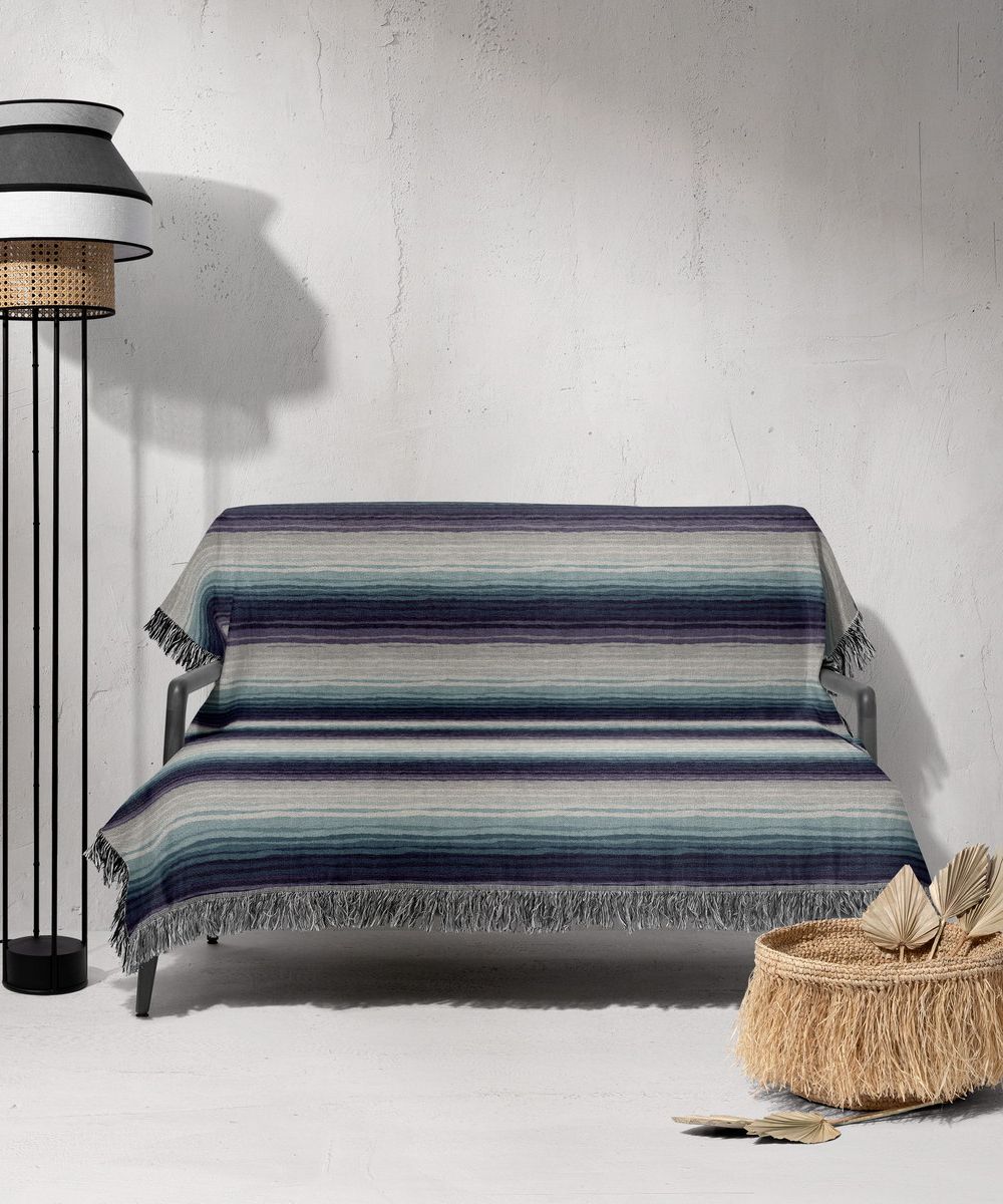 شال مبل ریش دار sofa shawl 342