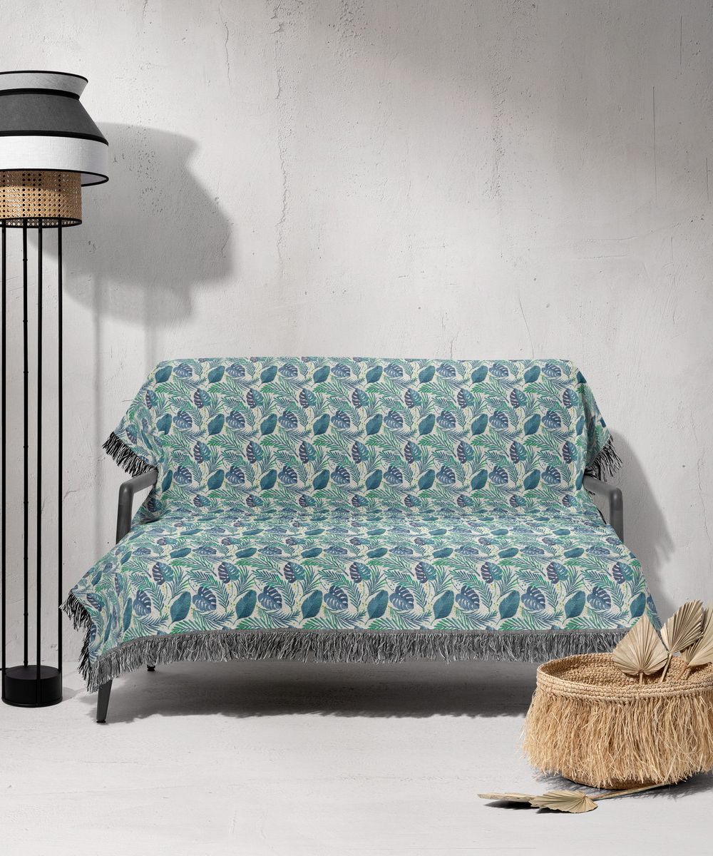 شال مبل ریش دار sofa shawl 358