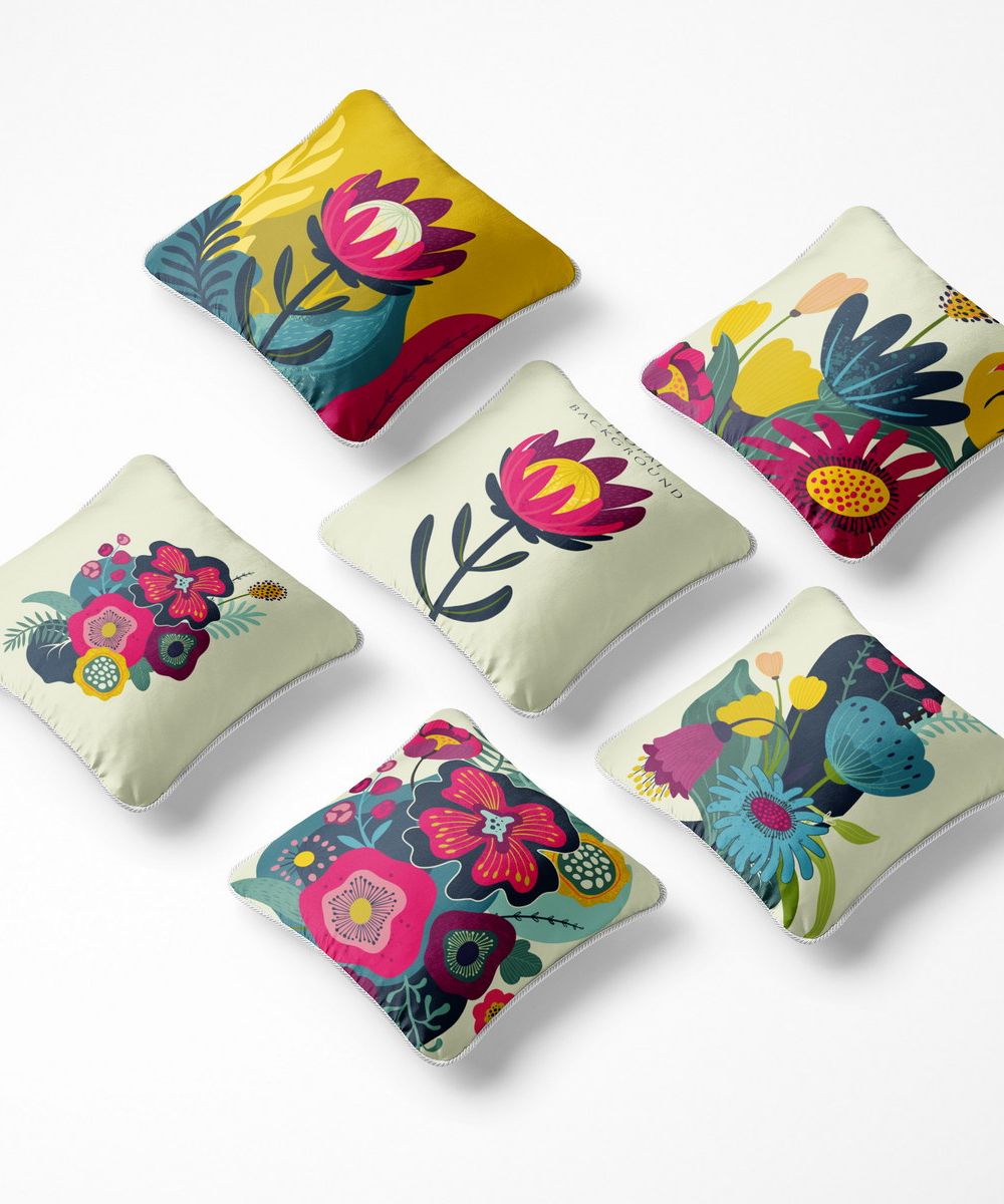 کوسن 6 تکه pillow 6 set 100
