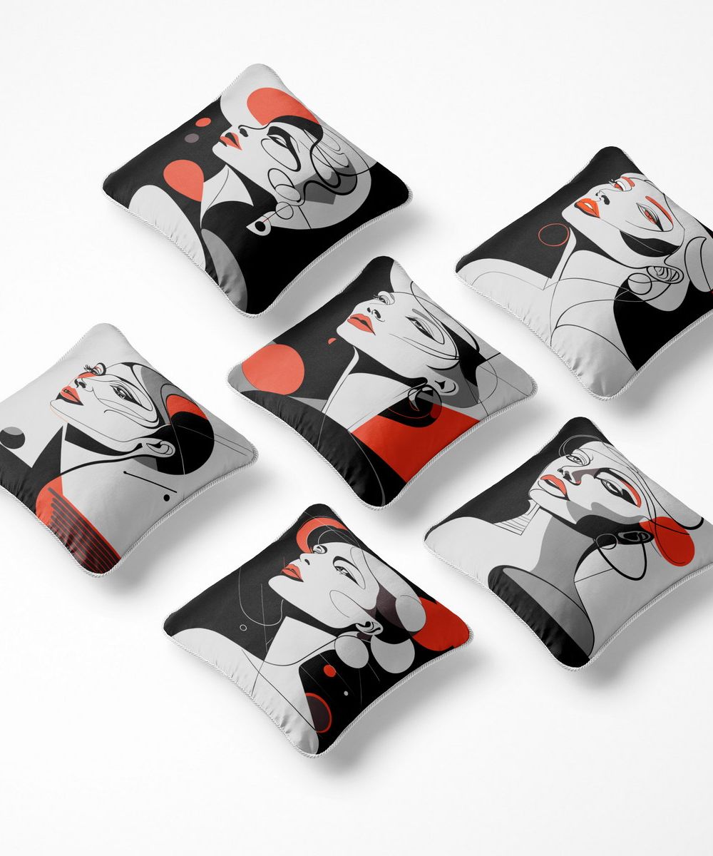 کوسن 6 تکه pillow 6 set 100