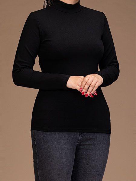بلوز زنانه تریکو آستین بلند کژوال شانا
