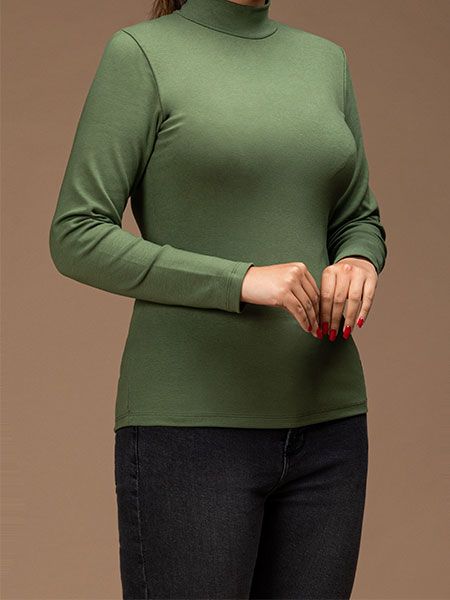 بلوز زنانه تریکو آستین بلند کژوال شانا