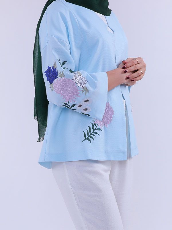 کت زنبق گلدوزی