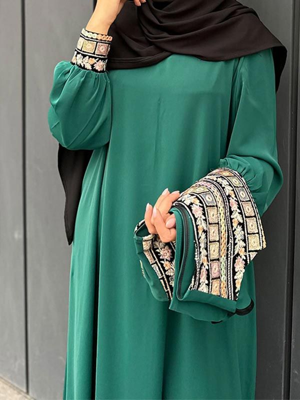 ست جلیقه و عبا سوزن دوزی